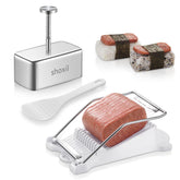 Shoxil Spam Musubi Mold Kit in use for structured sushi formation.