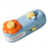 Shrunqi mini magnetic bag sealer front view, compact design for fresher snacks