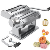 Shule pasta maker stainless steel body for durable home use.