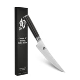 Shun Classic 6-Inch Boning Knife blade closeup showing razor edge for precise trimming