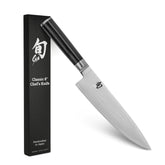 Shun Classic 8in Chef Knife blade with Damascus layers for precise slicing