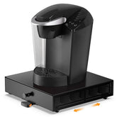 SICHEER K Cup Organizer slide tray in use for easy pod access and refills.