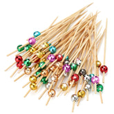 Sieral Disco Ball Cocktail Picks add festive color to appetizers.