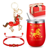Sieral year of the horse mug with lid for daily beverages and gifting