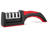 SIGNI 3-stage knife sharpener with ergonomic handle for quick edge restoration