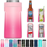 Signice 3-in-1 insulated 12oz slim can cooler keeps drinks cold on the go.