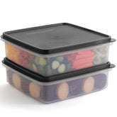 Signora Ware 2-pack 3L containers showcase clear bodies for easy visibility and organized food storage.