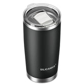 SILICANICE 20oz tumbler with detachable slider lid for easy cleaning.