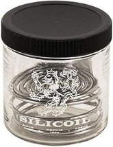 Silicoil Brush Cleaning Tank Jar with spiral coil insert for between-bristle cleaning