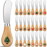 SiliFine Christmas cheese spreader set packaging shows festive design for gatherings.