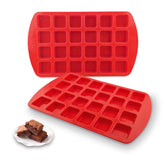 Silivo bite-size brownie pan with dividers 24-cavity for portioned treats and easy release.