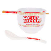 Silver Buffalo Cup of Noodles bowl with official logo, ideal for ramen nights