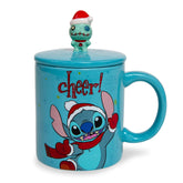 Silver Buffalo Disney Lilo & Stitch mug front view for cozy coffee