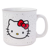 Silver Buffalo Hello Kitty ceramic camper mug 20oz for hot or cold beverages