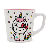 Silver Buffalo Hello Kitty Unicorn 17oz mug front view ideal for daily coffee rituals.