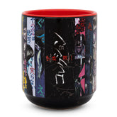 Silver Buffalo Junji Ito teacup front view with horror-inspired panels for immersive tea-time reading.