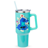 Silver Buffalo Lilo Stitch aloha handstand tumbler with Disney artwork for on-the-go hydration.
