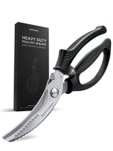 SimCoker poultry shears with anti-slip handle for secure meat cutting