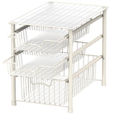 Simple Houseware 3-tier sliding baskets organize clutter efficiently