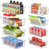 Simple Houseware pantry large clear bin shows contents at a glance for easy planning.