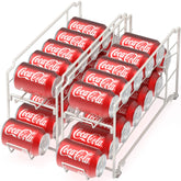 Simple Houseware stackable can dispenser rack keeps beverages organized for easy access.