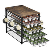 Simple Trending 5-tier pod holder front view for tidy counter and quick coffee prep