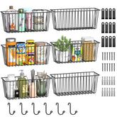 Simple Trending 6-pack wall baskets assembly view for organized storage.