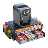 Simple Trending coffee pod holder with two-tier drawers for organized K-Cups