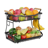 Simple Trending fruit basket 2-tier assembly demonstrates quick setup and space-saving design.