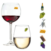 Simply Charmed magnetic wine glass charms pack for easy drink identification at gatherings