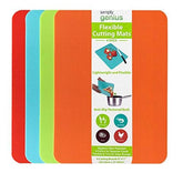 Simply Genius multicolor cutting boards 4-pack shown for organized prep.