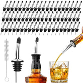 SINLUCESCE stainless steel pour spouts offer precise, spill-free pours for liquor bottles