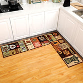 Sinmoe coffee style large kitchen mat with long runner for high-traffic prep zones.