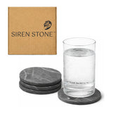 Siren Stone coasters with four unique edges protecting surfaces with style.