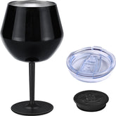 Siyaluens 14oz wine glass with detachable stem for home and travel use