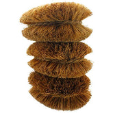 SKARBY Tawashi vegetable brush pack with natural coconut fiber gently cleans fruits and vegetables.