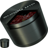 SKROM MYP grinder front view showing sleek aluminum body for daily spice grinding