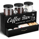 Skybooly coffee canister set on shelf for organized kitchen storage.