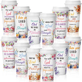 Skylety 16 oz Bible verse mug with lid for daily inspirational sipping on the go