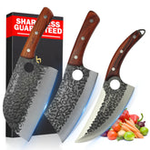 SliceElite cleaver for meat cutting, delivering sturdy balance for tough cuts.