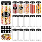 SLifeJars 16oz clear jar with lid for pantry storage and easy visibility.