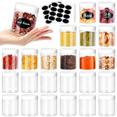 SLifeJars 8oz clear jar with white lid for easy slime storage and visibility