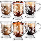 Sliner Christmas snowflake mug with handle for hot drinks.