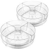 Slow Slog Lazy Susan 2-pack 9-inch turntable for organized fridge and cabinet storage.