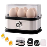 Smart Egg Cooker with 6-egg capacity for quick breakfasts