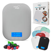Smart Weigh gray digital kitchen scale with clear display for precise ingredient measurements