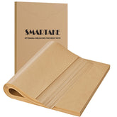 SMARTAKE parchment sheets, pre-cut and flat, ready for quick baking on a 10x15 tray