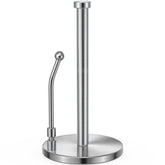 SMARTAKE paper towel holder top view showing stable base for countertops.