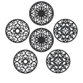 SMARTAKE trivet set with six patterns protecting counters from heat