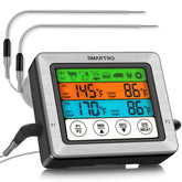 SMARTRO ST54 dual-probe thermometer monitors two foods simultaneously with precision